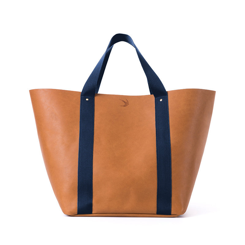 Big Daddy Tan Leather with Navy Handles